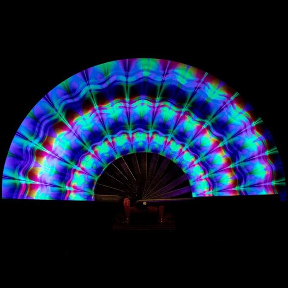 Other - Rave Folding Hand Fan Popping Fans for Line Dancing, Large Clacking Fans Clap Fa